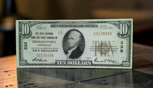 1929 national currency - $10,