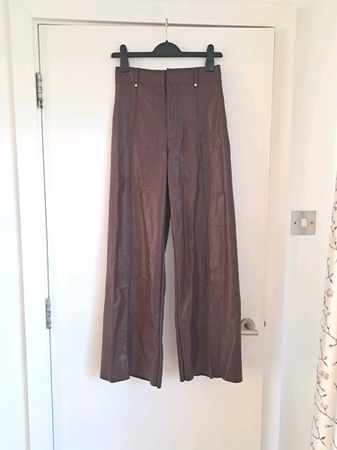 Wide leg faux - wide-leg, leather