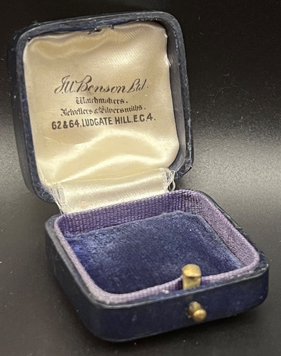 Antique blue leather jewellery - antique,