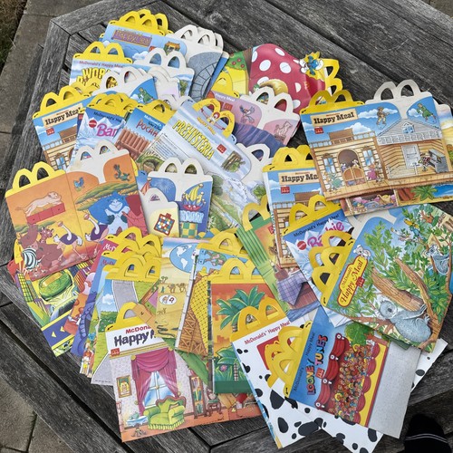 Mcdonald happy meal boxes - happy,
