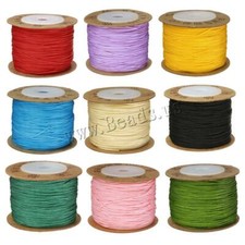 100m Nylon Cord Thread Chinese Knot Macrame Beading Bracelet Braided 0.8mm DIY