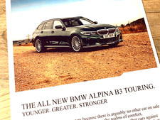 BMW ALPINA B3 TOURING 462BHP FRAMEABLE WALL ART ORIGINAL CAR MAGAZINE ADVERT
