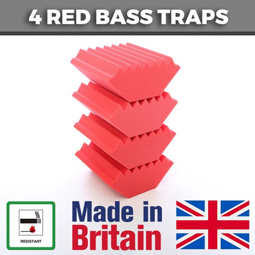 Red acoustic foam - 4,