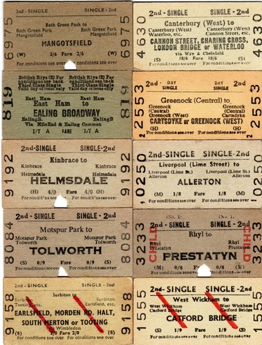 Edmondson rail tickets - rail,