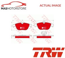 BRAKE PADS SET BRAKING PAD REAR TRW GDB1738DTE A NEW OE REPLACEMENT