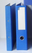 WHSMITH Blue Turquoise Lever Arch Files Ring Binder Folders Study Office x2