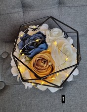 9 pcs floral silk ivory