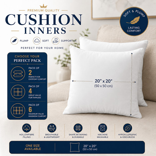 20x20 large cushion inserts - 20x20',