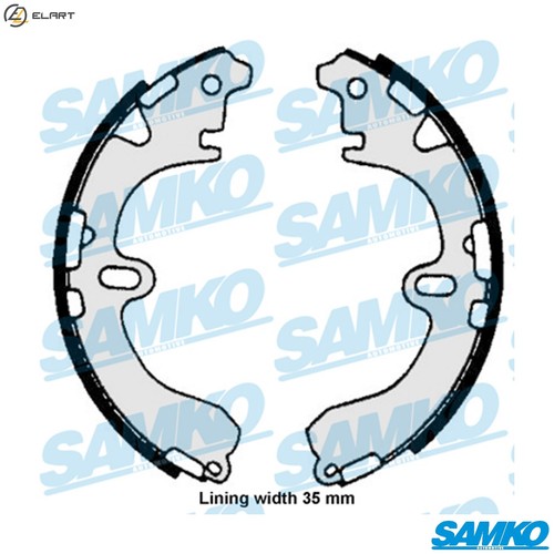 Brake shoe set 86720 - brake,