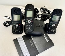 Gigaset A540/A540A/A550A telephone set in black used for 6 month.