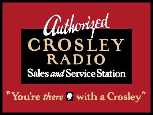 Crosley radio authorized - radio,