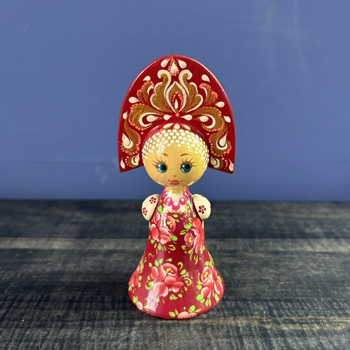 Wooden russian doll signed - wooden,