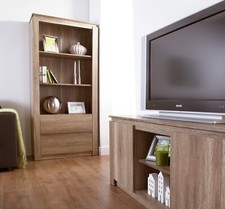 Tall Display Bookcase Oak 2