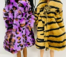 Beautiful long fur coat jacket