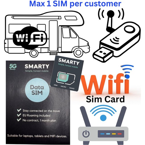Smarty sim card for - x, 4g