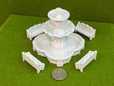 O Scale Tiered Garden Fountain