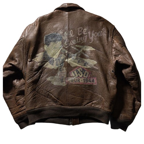 Avirex flight jacket brown - a-2,