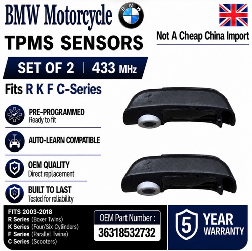 Bmw tpms tyre pressure - 2x,
