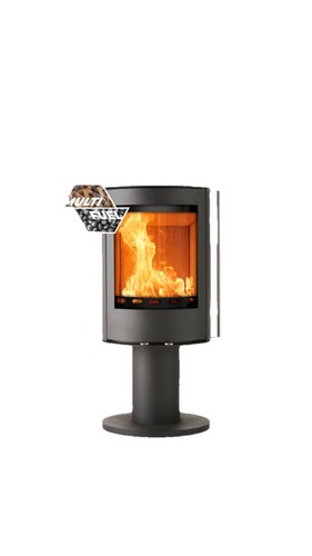 Modern curved wood burner - modern,