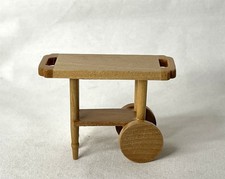 Dolls House Furniture Kitchen Accessory Wheeled Worktop Island Cart