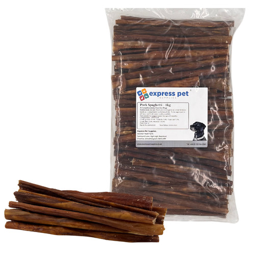 Pork spaghetti dog chews high - spaghetti,