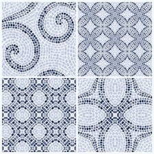 Roman Mosaic Floor Tiles Self Adhesive Vinyl Flooring Kitchen Bathroom 1m²