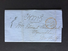 GB 1857 DOUBLE RING PAID