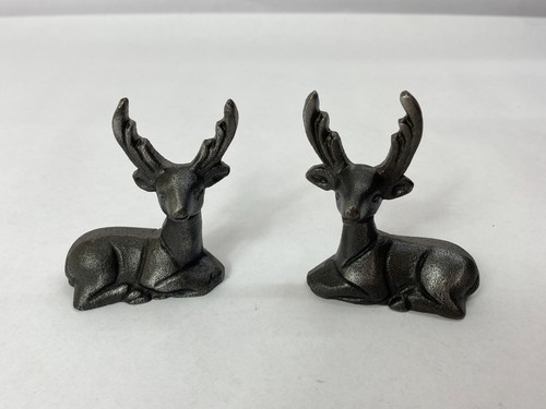 Deer ornament pair sitting - deer,