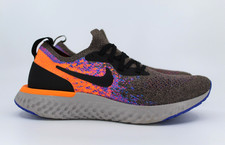 Nike Epic React Flyknit Mink Brown Black Total Orange AT6162-200 UK 3.5