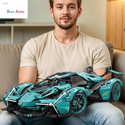 Cool blue racing car model - cool,