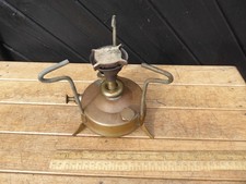 Brass Optimus no.96 Camping Stove. Compact Camping / Hiking Stove - folding legs