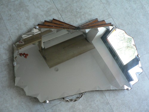 Art deco mirror frameless - deco,
