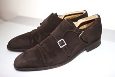 Berwick 1707 Goodyear Welted Suede Double Monk Shoes 9