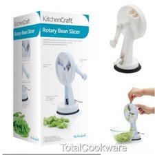 KitchenCraft Traditional Style Auto Rotary Bean Slicer Suction Fixing