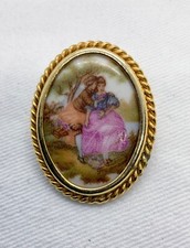 Vintage gold framed Limoges