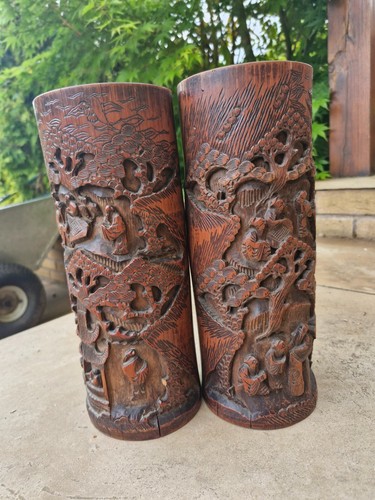 Pair antique oriental - of,