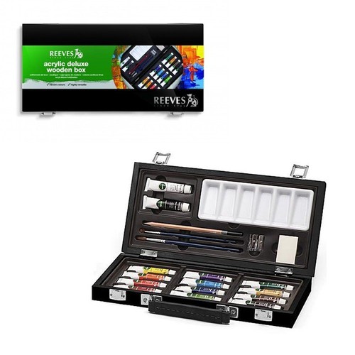 Reeves acrylic deluxe wooden - reeves,