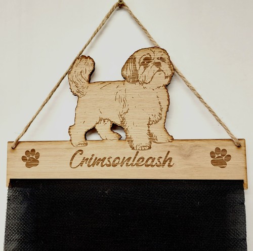 Shih tzu rosette holder - rosette,
