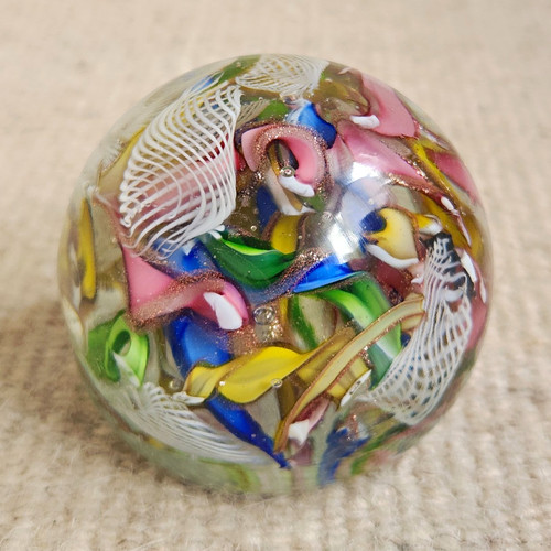Murano glass paperweight - murano,