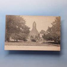 Linton Postcard C1905 Hertfordshire St Mary's Church Old Yew Tree