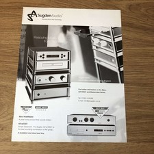 GRAM21 MAGAZINE ADVERT 11X8 SUGDEN AUDIO A21/CD21 COMBINATION