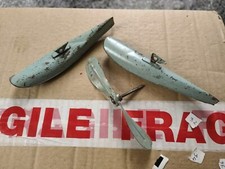 Vintage Meccano Constructor Aeroplane Skids And Propeller Parts Sea Plane 