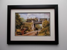 RAILWAY PRINT BY DON BRECKON FRAMED 13"X17"