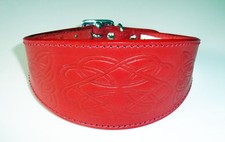 Red Leather Celtic Design