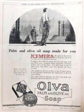 OLVA 'Palm & Olive Oil' Soap Art Deco ADVERT #2 : Vintage 1924 Print : 672/67