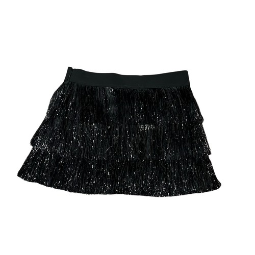 Blue black tinsel fringe - b,