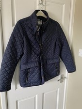 Joules Women’s Newdale Quilted Jacket - Navy -Size 16 -v Good Condition Used