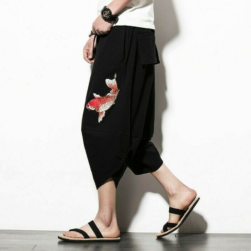 Mens linen harem pants casual - mens,