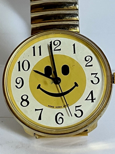 Vintage smiley face dial - vintage,