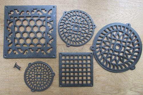 Rustic vintage old cast iron